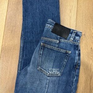 Givenchy Blue Straight Jeans Classic Style